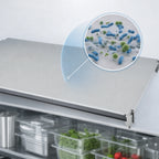 Thumbnail image #3 for Cambro Camshelving® Elements EXSK2142S5480 Universal Solid Shelf Kit, 21" x 42", 5-Shelf, Speckled Gray, Antimicrobial