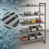 Thumbnail image #3 for Cambro Camshelving Basics Plus 5-Tier Vented Add-On Polymer Shelving Unit, 18 x 30 x 84 Inches, Brushed Graphite