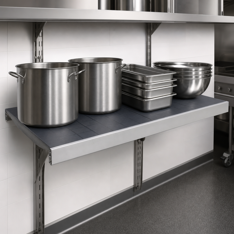 Product image #3 for Fermostock 68-Inch x 22-Inch Horizontal Solid Shelf with Removable Polymer Inserts