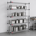 Thumbnail image #3 for Quad-Adjust 4-Tier Stationary Wire Shelving Starter Unit, 60