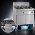Thumbnail image #3 for Imperial 3-Battery Electric Floor Fryer with Built-In Space Saver Filter System, 75 lb. Tanks