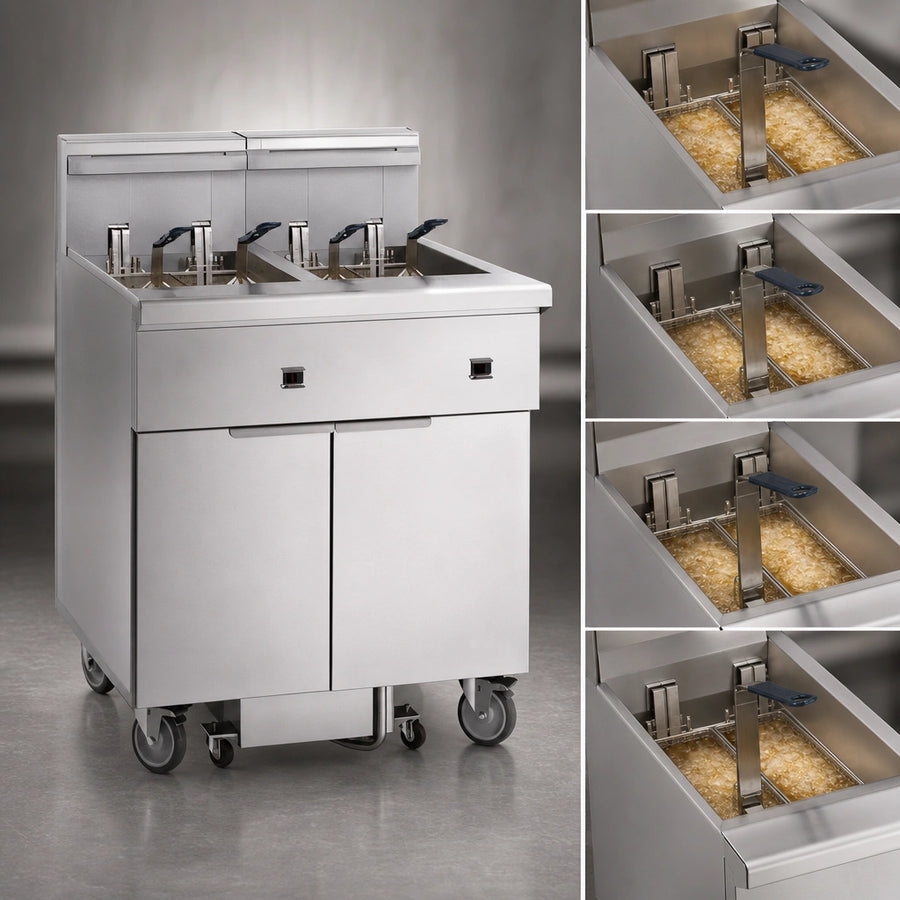 Four-Battery Fryer System