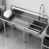 Thumbnail image #3 for 72-Inch Straight Soiled Dishtable with Left-to-Right Operation and Pre-Rinse Sink