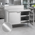 Thumbnail image #3 for La Rosa Refrigeration 42-Inch Stainless Steel Utility Stand Cabinet Base with Hinged Doors, 28-Inch Deep