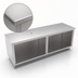 Thumbnail image #3 for John Boos 144-Inch x 30-Inch Stainless Steel Open Front Cabinet Base Work Table with Flat Top