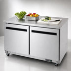 Thumbnail image #3 for Arctic Air AUC60R Refrigerated Worktop Counter, 61-1/4 Inch, 2-Door, 15.5 Cu. Ft., Stainless Steel, Self-Contained, 115V