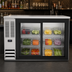 Thumbnail image #3 for Beverage-Air 48-Inch Two-Section Food-Rated Back Bar Refrigerator with Sliding Glass Doors