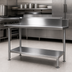 Thumbnail image #3 for John Boos 16-Gauge Stainless Steel Dishtable Undershelf with Adjustable Bullet Feet