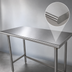 Thumbnail image #3 for Advance Tabco 60-Inch x 30-Inch 16 Gauge 304 Stainless Steel Open Base Work Table