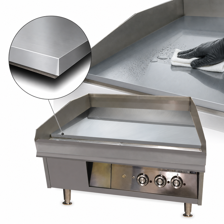 Product image #4 for Lang LG Series 36-Inch Countertop Gas Griddle with 1-Inch Chrome Plate and Embedded Electric Snap-Action Thermostats