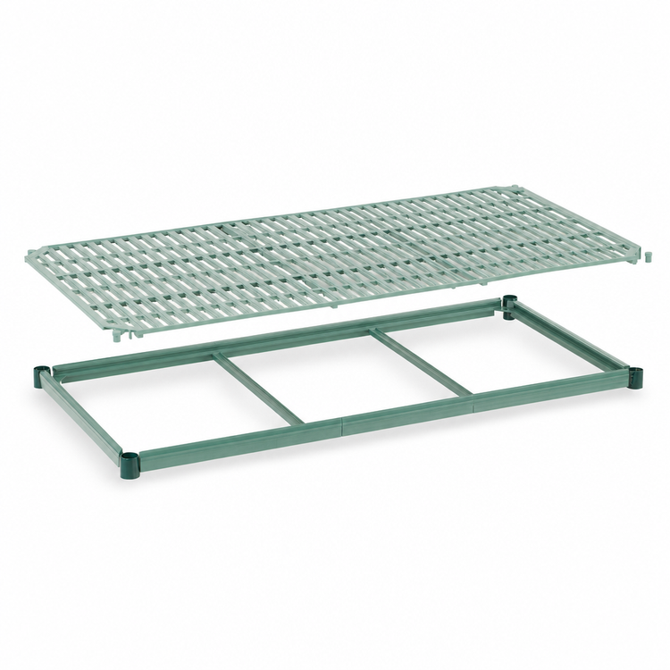 Product image #4 for Metro Super Erecta Pro 72" x 18" Vented Polymer Shelf with Removable Mat and Metroseal 3 Frame