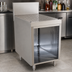 Thumbnail image #3 for Advance Tabco Prestige Supreme 30-Inch Stainless Steel Underbar Drainboard Cabinet, Open Front, 7-Inch Backsplash