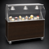 Thumbnail image #3 for Vollrath 2-Series Affordable Portable™ 46-Inch Solid Base Utility Station with Illuminated Breath Guard, Walnut Woodgrain