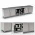 Thumbnail image #3 for John Boos 144-Inch x 36-Inch Enclosed Work Table with Cabinet Base and 3 Hinged Door Sets