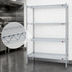 Thumbnail image #3 for Eagle Group 4-Tier Chrome-Plated Wire Add-On Shelving Unit with QuadTruss® Shelves, 48W x 24D x 74H