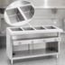 Thumbnail image #3 for Thurmaduke E-2-DLSS Electric 2-Well Sealed Steamtable Unit with Cutting Board and Dish Shelf