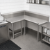 Thumbnail image #3 for John Boos Pro-Bowl L-Shaped Corner Clean Dishtable, 60