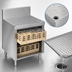 Thumbnail image #3 for Advance Tabco Prestige 24-Inch Wide Underbar Glass Rack Storage Unit with Enclosed Top and 3-Rack Capacity