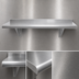 Thumbnail image #3 for Advance Tabco 60-Inch x 18-Inch Wall-Mounted Shelf, 16-Gauge 304 Stainless Steel, Satin Finish