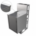 Thumbnail image #4 for 18 x 21 Inch Stainless Steel Top Shelf Underbar Cabinet with Raised Edge