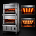 Thumbnail image #3 for Titan JBB-236-IR Double Deck Combination Infrared/Radiant Banquet Broiler