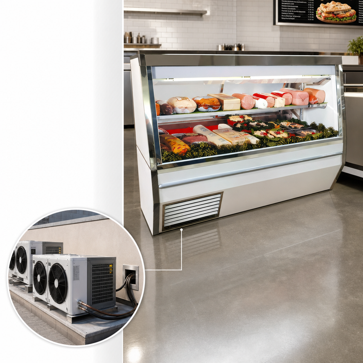 Product image #3 for Howard-McCray 34N Series 48-Inch Remote Double Duty Deli Meat & Cheese Service Case, Straight Glass, LED Lighting