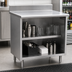 Thumbnail image #3 for Eagle Spec-Master Open Front Stainless Steel Underbar Worktable with 4-1/2-Inch Backsplash, 36 x 24 Inches