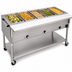 Thumbnail image #3 for Eagle Group 82-Inch Portable Electric Hot Food Table with 5 x 12 x 20 Dry Wells, Open Base, 208V