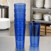 Thumbnail image #4 for Carlisle 20 oz SAN Stackable Tumbler, Royal Blue, Cash 'N Carry Shrink Pack