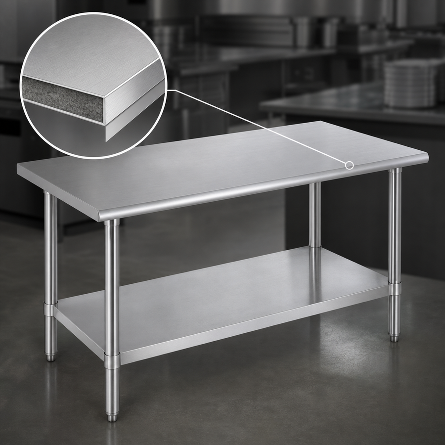 Reinforced Stainless Steel Top