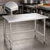 Thumbnail image #3 for Eagle Deluxe Series 48-Inch x 30-Inch Stainless Steel Work Table with Tubular Stainless Steel Base