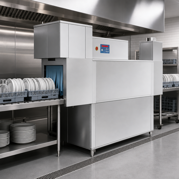 Product image #3 for Blakeslee RC62 HRD 93.5-Inch Single-Tank High-Temp Conveyor Dishwasher with Pre-Wash, Heat Recovery and Booster