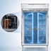 Thumbnail image #4 for Continental Refrigerator D2FSNSS Designer Line 2-Section Reach-In Freezer with Solid Doors, Stainless Steel Interior/Exterior