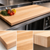 Thumbnail image #3 for John Boos Boos Block Northern Hard Rock Maple Kitchen Countertop, 84 Inch x 48 Inch x 3 Inch, Varnique Finish