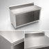 Thumbnail image #3 for John Boos Stainless Steel Work Table with Open Front Cabinet Base, 60 x 36 Inches, 5-Inch Backsplash