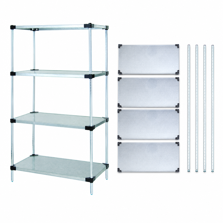 Product image #3 for Quantum 4-Shelf Solid Shelving Starter Kit, 36 x 21 x 54 Inches