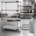 Thumbnail image #3 for Quantum 4-Shelf Solid Shelving Starter Kit, 42 x 14 x 74 Inches, 304 Stainless Steel, Stationary