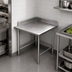 Thumbnail image #3 for Advance Tabco 30-Inch x 30-Inch Corner Stainless Steel Work Table with 5-Inch Backsplash