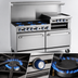 Thumbnail image #3 for Imperial Pro Series 60-Inch Gas Restaurant Range with 4 Open Burners, 36-Inch Griddle, Convection Oven and Standard Oven