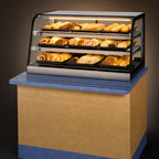 Thumbnail image #3 for Federal Industries Countertops CD3628SS Countertop Non-Refrigerated Self-Serve Pastry Display Case with 2 Lighted Shelves