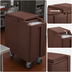 Thumbnail image #4 for Cambro SlidingLid Tall Mobile Ice Caddy, 175 lb Capacity, Dark Brown, 5-Inch Casters