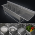 Thumbnail image #3 for John Boos Pro-Bowl 4-Compartment Sink with 24-Inch Right Drainboard, 14-Inch Deep Bowls, 14 Gauge Type 300 Stainless Steel