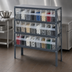 Thumbnail image #3 for Quantum Heavy Duty Stationary Wire Shelving Unit with 24 Clear Bins, 36 x 12 x 39 Inches