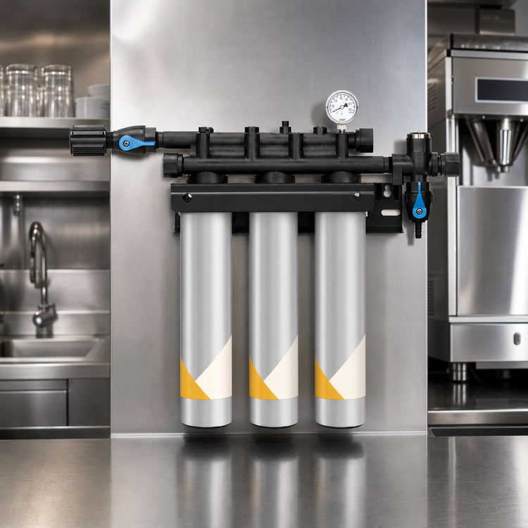 Product image #3 for Everpure QC7I Triple 4FC Triple Cartridge Water Filtration System, 45,000 Gallon Capacity, 7.5 GPM, 0.2 Micron