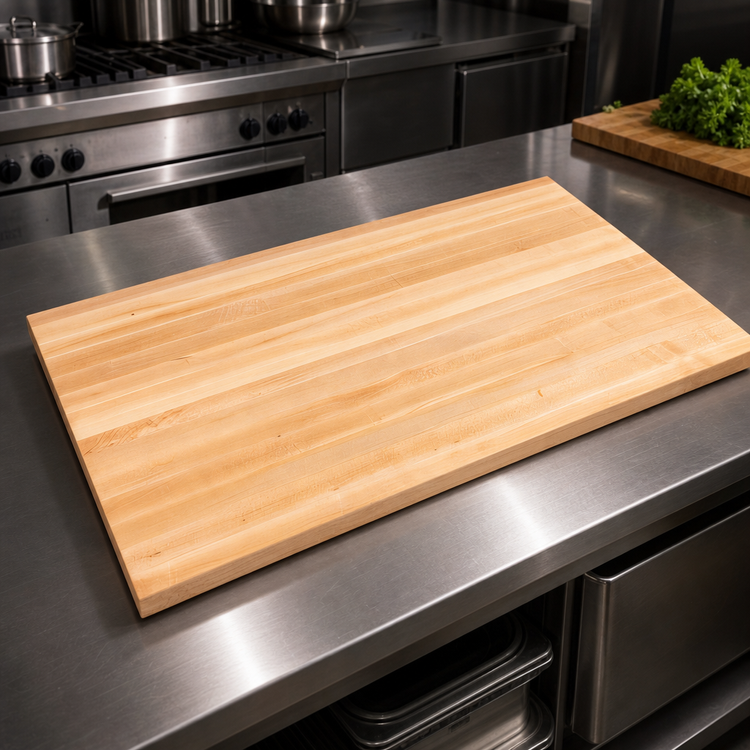 Product image #3 for John Boos Boos Block Kitchen Countertop, 72"W x 27"D x 2-1/4" Thick, Northern Hard Rock Maple, Varnique Finish