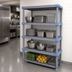 Thumbnail image #3 for Quantum Millenia 4-Shelf Polymer Shelving Unit, 72