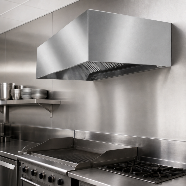 Product image #3 for SpecAir HEIA96-66 Wall Type Compensating Make-Up Air Exhaust Hood