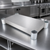 Thumbnail image #3 for 96 Inch x 36 Inch 18/430 Stainless Steel Undershelf for Work Tables