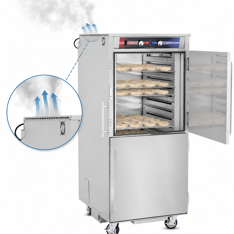 Product image #3 for FWE Clymate IQ Controlled Venting Proofing/Heated Cabinet for 18 Donut Screens