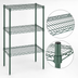 Thumbnail image #4 for Eagle Group Valu-Gard Green Epoxy Double-Mat Wire Shelving Starter Unit, 4-Tier, 36 x 24 x 63 Inches